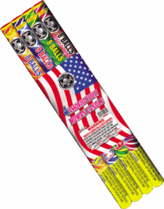 Roman candle,8 balls 4 assorted effects