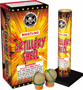 Whistling Artillery shell with silver &