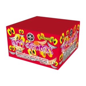 Happy Fireworks, 36 Shots (Plastic)