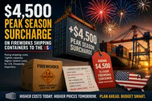 Container Load of Fireworkks from China